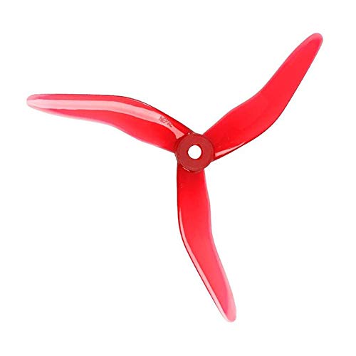 YJDTYM2CW 2CCW /Fit For DALProp NEPAL N1 51435 5.1 Inch Freestyle Sweepback 3-Blade Propeller POPO For FPV Racing RC Drone Spare Part Accs (Color : Crystal red)