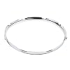 Enhanced 14 Snare Drum Hoop Set for Drummers, Silver, 8 Hole