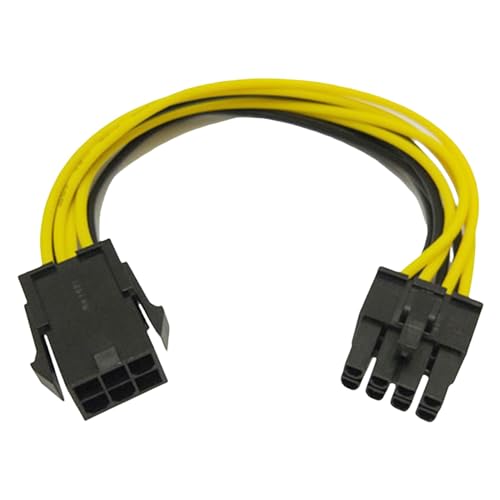 Adaptador PCIe de 6 pines a 8 pines,adaptador GPU de 6 pines a 8 pines,Cable PCI Express | Convertidor estable PCIe, cable adaptador adaptador eficaz, cómodo adaptador GPU de conexión para computadora