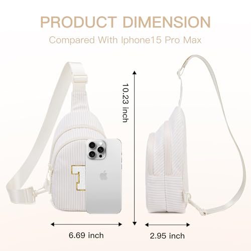 Personalized Girls Sling Bag with Initial Patch - Use Code Z7PD2DAV