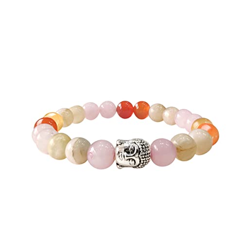 Image of Shubhanjali Crystal Elastic 8mm Stretch Customized Bracelet for Men and Women-(Standard,Multicolor)