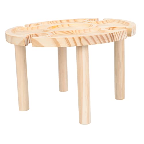 Table de pique-nique extérieure bois portable support bouteille - 2