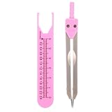 CHILDWEET Calibro di Misura per Elettrocardiogramma con Divisore e Righello Integrato, Strumento Medico con Manicotto e Clip per Infermieristica, Misura Precisa per Diagnostica e Screening