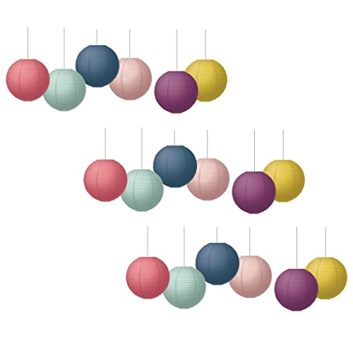 Teacher Created Resources Oh Happy Day 8-inch Paper Lanterns, 6 Per Pack, 3 Packs (TCR77514-3)