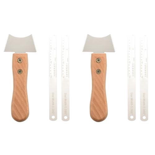 Swagell 2X ギターフレットワイヤーグルーブプロテクター 定規指板交換ツールセット 指板保護ツールセット