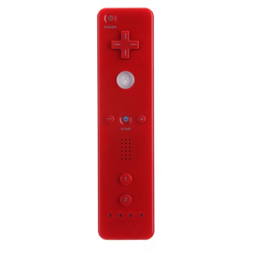 Wiimote Remote Control Controller for Nintendo Wii Game + Free Silicone Red