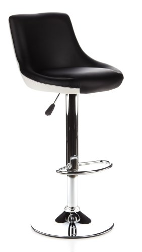 Preisvergleich Produktbild hjh OFFICE Drehhocker Steady II schwarz / weiß