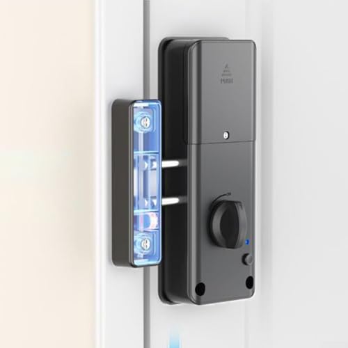 Electric Intelligent Door Lock Kit, Smart Invisible Door Lock, Wood Door Lock with IC Card for Unlock Electronic Lock Indoor Burglar Door Locks