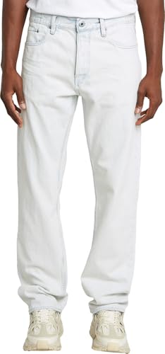 G-STAR Raw - Mens Dakota Regular Straight Jeans, Color Beached Faded Clifton Blue, Size: 34W x 30L