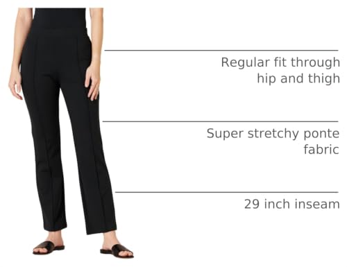 Image of Amazon Essentials Women's Stretchy Ponte Pull-On High Rise Ankle Length Pant