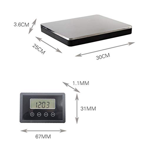 Báscula digital de envío 180Kg con plataforma de acero inoxidable miniatura 2