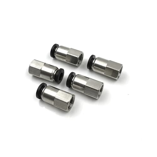 Conector neumático PCF de alta estanqueidad con rosca interna 1/4 para manguera de 8mm 6