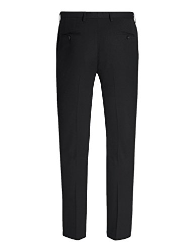 HBDesign Mens Outdoor Ball Slim Fit Flat Straight Black Iron Free Pants2