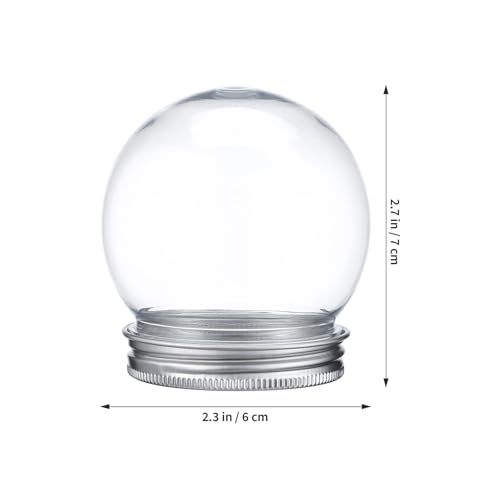 Bolas de plástico transparente rellenable IMIKEYA pack de 10 unidades para botes de dulces 4