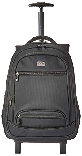Mochila Executiva com Roda para Notebook Polo King, EC21012PK, Preta, adulto-unissex