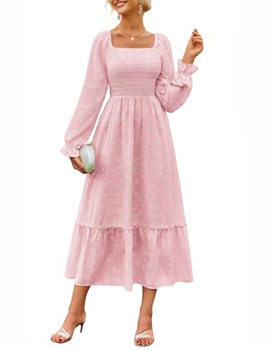 Langarm A Linie Lang Kleid Damen Casual Fashion Kleid CL213-2 XL