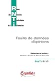  Revue des Nouvelles Technologies de l\'Information - Fouille de données d\'opinions - RNTI E-17 - Rédacteurs invités : Mathieu Roche et Pascal Poncelet