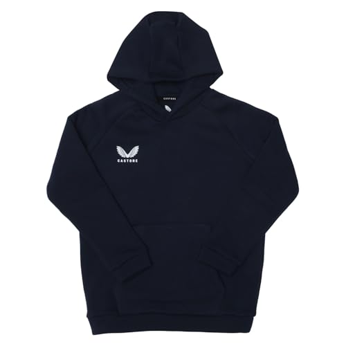 Castore Boys Brush Back Overhead Hoodie Navy 13 Years