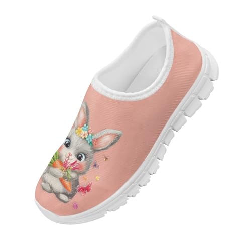 Girls Easter Shoes Kids Slip On Sneakers Cute Running Athlitic Shoes4