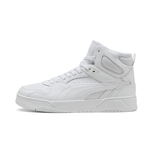 PUMA RBD Break MID Unisex-Sneaker, Weiß/Kühles Hellgrau/Schwarz, 11 UK – Ansicht 3