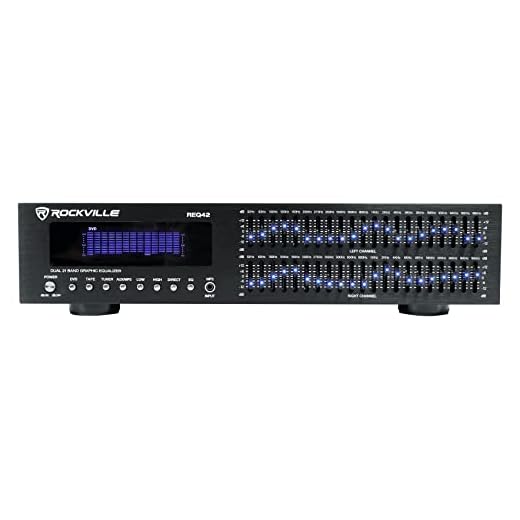Rockville REQ42-B Dual 21-Band Equalizer