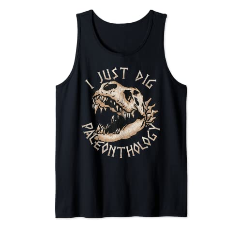 I Just Dig Paleontology Fossil Hunter Love Dinosaur Tank Top