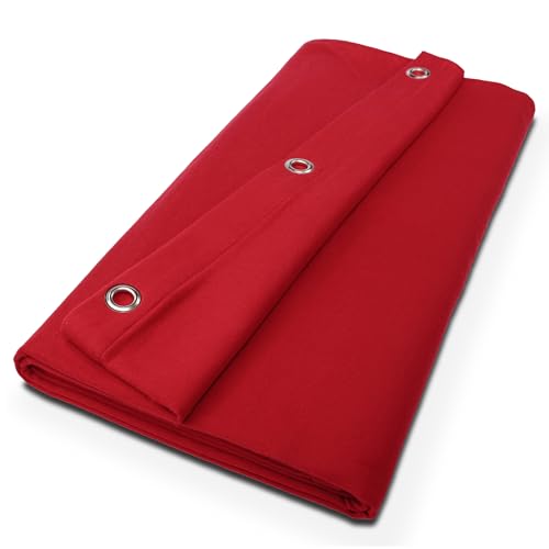 B1 Molleton de scène confectionné – Rideau Molleton occultant Opaque avec œillets de 40, idéal pour Film, Photo, théâtre & événements – 3 x 3 m,...