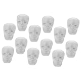 DOITOOL Décorations Halloween Têtes de Mort en Mousse Lot de 12 Pendentifs à Suspendre ...