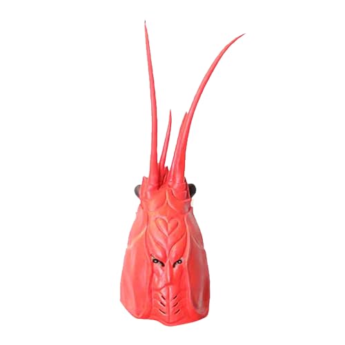 Masque de homard rouge confortable pour éviter la chaleur en soirée
