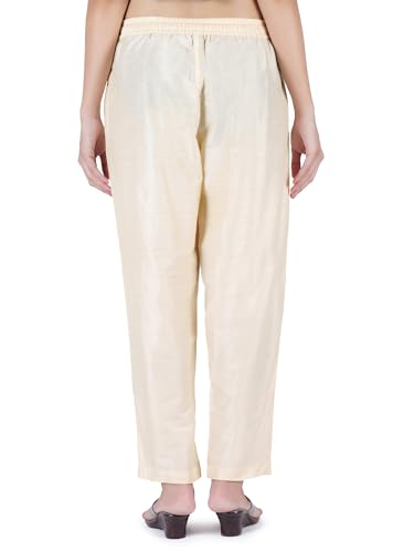 Image of Trouser Pants for Women,Stylish Trousers for Woman for Kurti Relaxed & Regular Straight fit Palazzo,Ethnic Bottom Formal Pants for Women Office wear Casual & Daily Use