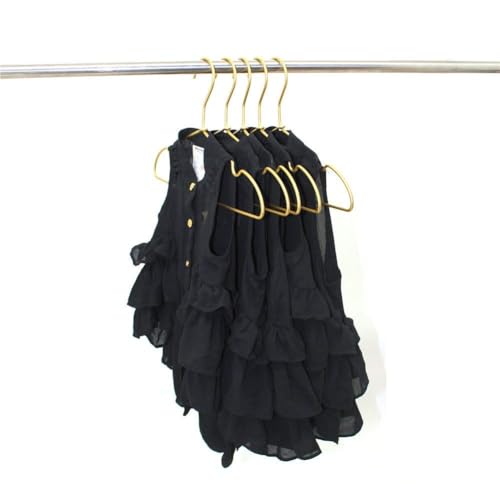 Koobay FASDOF3879 12.6 Inch Matte Gold Metal Kids Baby Hangers, 30Pack, Non Slip, Suit For Coated Wire Children Clothes Hangers Closet Storage thumb #3