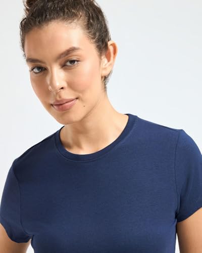 Image of Wellbi Bamboo Women's Tshirt - Ultra-Soft, Breathable & Sustainable | Premium Cotton Blend for Supreme Comfort | Stylish & Eco-Friendly T-Shirt for Women | Tshirt Women Cotton