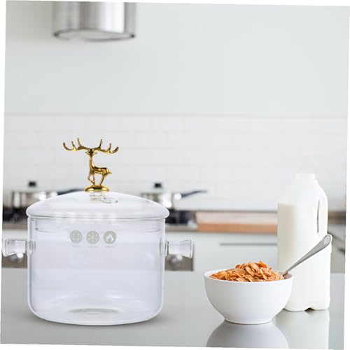 Cuisson polyvalente soupes et lait COLLBATH marmite en verre avec couvercle - 8
