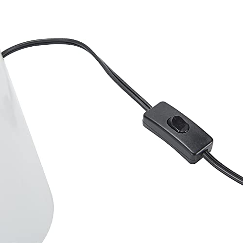 Lámpara de Mesa de Noche de Metal Blanca 16 pulg miniatura 7