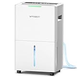 4000 sq.ft Dehumidifier for Basement, 45 Pint Dehumidifiers for Home with Drain Hose, WPSOERT Smart Compressor Dehumidifies for Large Room, Bedroom, 3 Modes, Intelligent Humidity Control, Auto Defrost