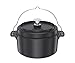 Produktbild RÖSLE VARIO Dutch Oven, Hochwertiger Dutch Oven aus emailliertem Gusseisen, Deckel als Pfanne einsetzbar, mit Tragebügel, 5,5 l, 36 x 30 x 22,5 cm, Schwarz