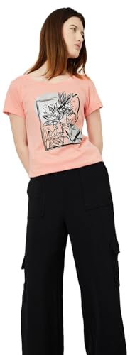 Image of Max Women's Cotton Regular Fit Graphic Printed T-Shirt - Pack of 2