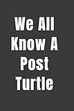  We All Know A Post Turtle: 6 x 9 Blank Lined Notebook, 120 pages, funny gift for office co-workers, boss, friends or family.
