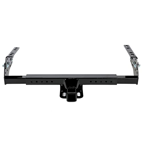Kuafu Adjustable 2" Class Iii Trailer Hitch Receiver Towing Compatible With Select Chevrolet Chrysler Dodge Ford Gmc Isuzu Jeep Mazda Nissan Plymouth Black #TOP2