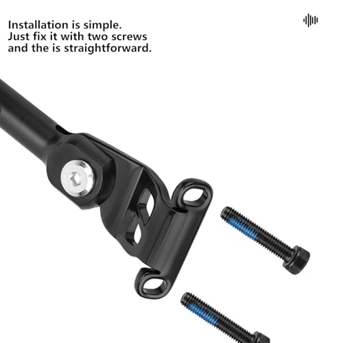 Soporte lateral ajustable con base antideslizante y estructura triple plegable de aluminio 4