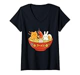 Retro Cute Anime Ramen Bowl Noodle Soup Splash