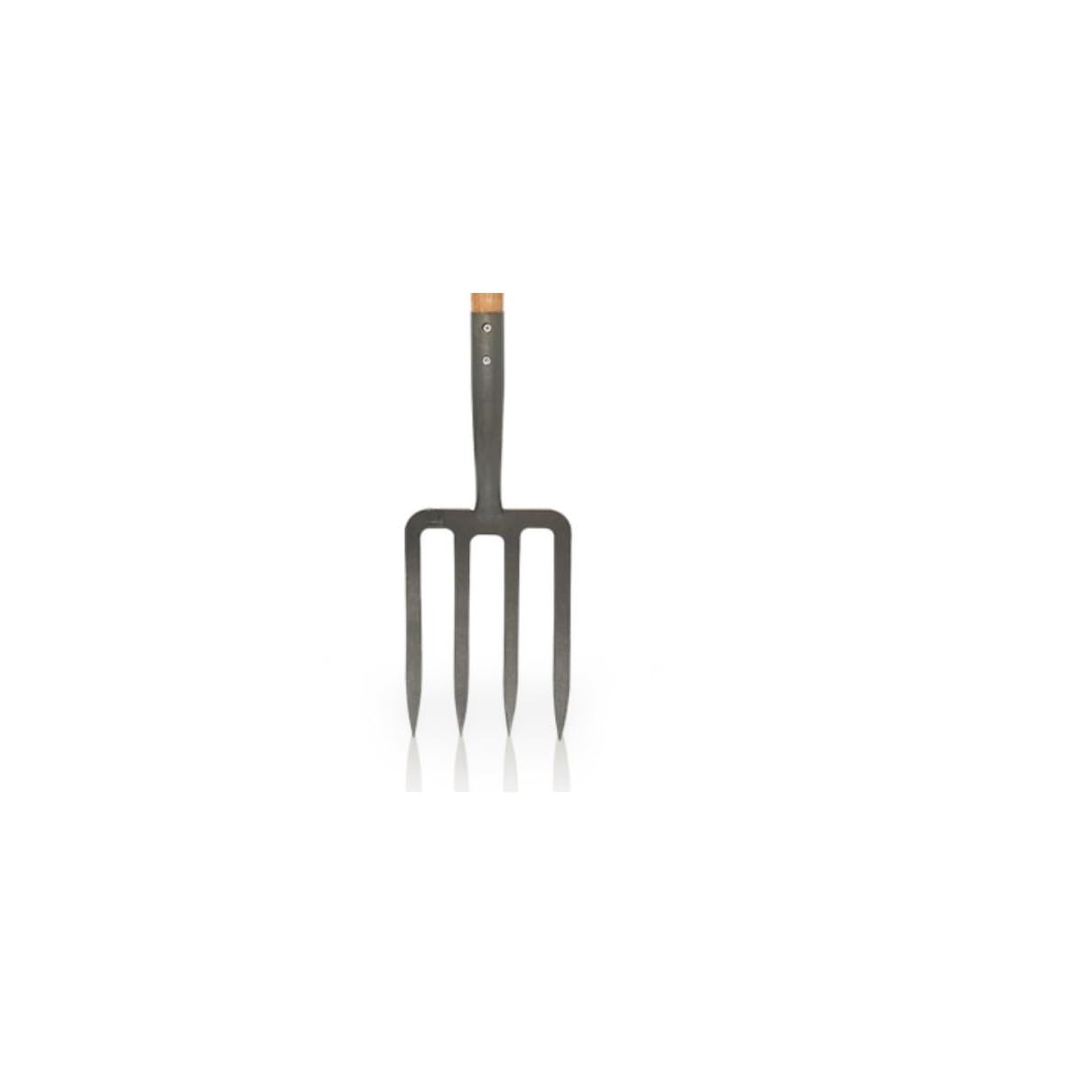 VITO - Fourche à Bêcher 4 Dents pour Sols Lourds & Caillouteux – Outil de Jardinage Idéal pour Aérer, Retourner la Terre & Décompacter – Manche Bois Poignée Y Ergonomique