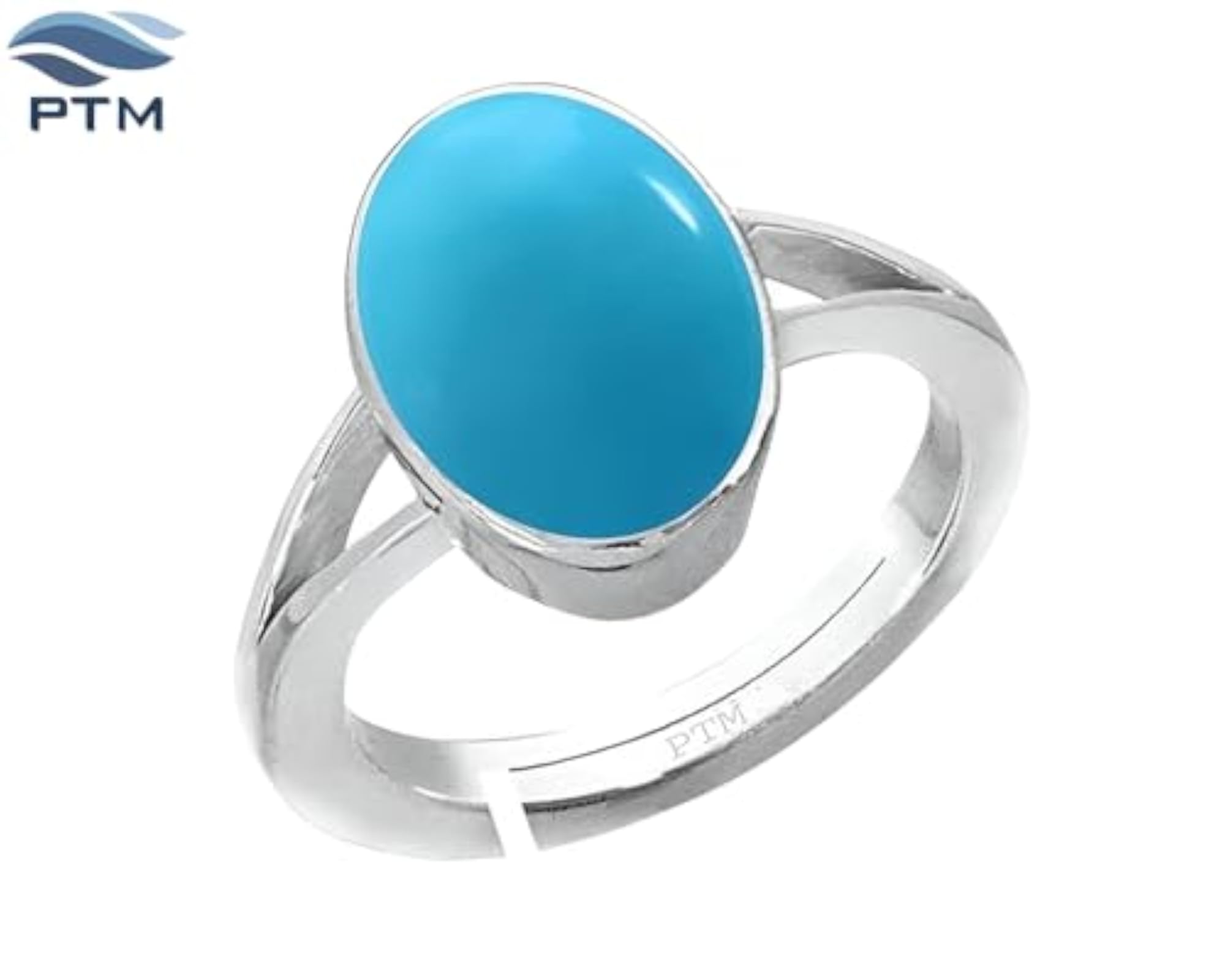 Women's Turquoise/Firoza Adjustable Ring, 925 Sterling Silver