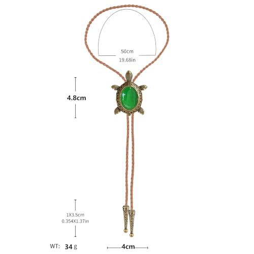 Image of GelConnie Native American Bolo Tie Rodeo Cowboy Leather Necktie Western Necklace Costume Accessories for Men,Women
