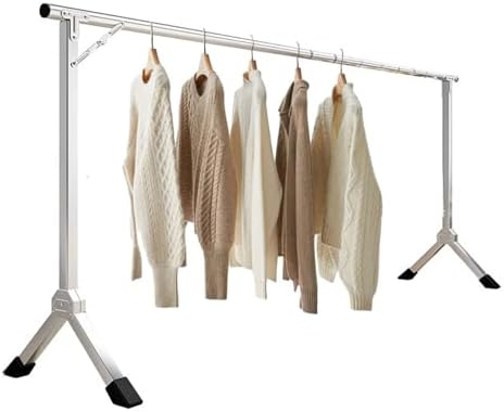Clothes Drying Rack Folding Indoor, Drying Rack Clothing Collapsible, Stainless Steel Garment Rack, Space Saving Laundry Drying Rack, Heavy Duty Clothesline, with 20 Win