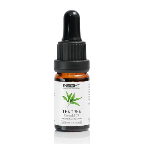 Image of INSIGHT Tea Tree Essential Oil - Anti-inflammatory | Soothes scalp irritation | Reduces hair fall | Combats dandruff | Unclog pores | Promoting clearer skin| Spot-treatment | Antibacterial - 10 ml