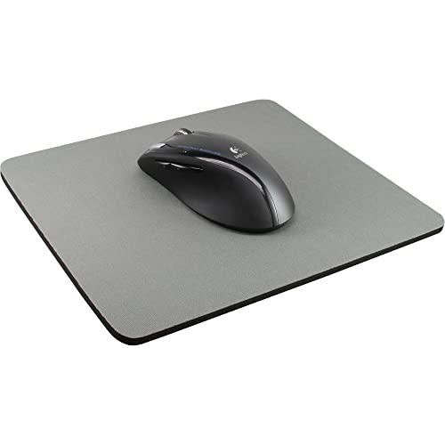 21665 Tappetino per Mouse Ottici, Superfice in Tessuto, 250 x 220 x 6 mm, Nero - Mousepad - Immagine 1