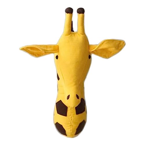 Girafe en peluche murale : décoration suspendue chambre d'enfant
