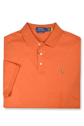 Polo Ralph Lauren Mens Classic Fit Soft Interlock Cotton Three Button Polo Shirt,