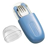 Stainless Steel Cutlery Set - Travel Utensils Set, Reusable Detachable...